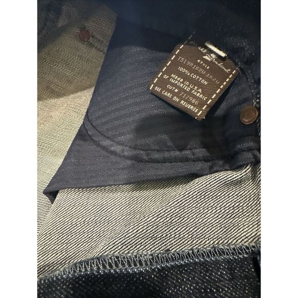 7 For All Mankind Jeans Mens 38 38x31 Blue Standard Denim Casual Button Fly - Picture 5 of 5